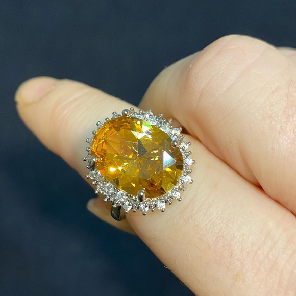 MORGANITE RING STERLING SILVER RING - Picture 10 of 10